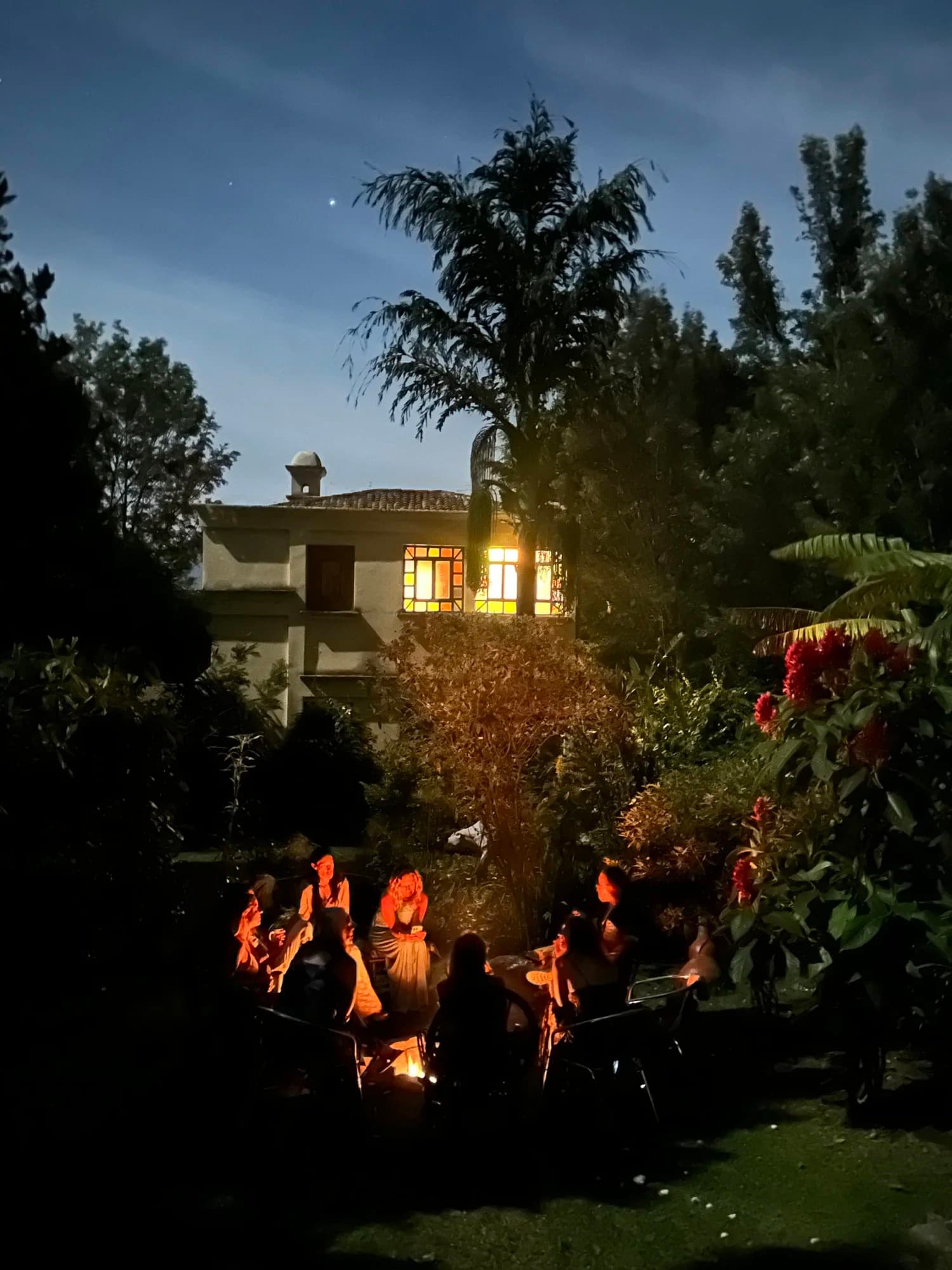 A sacred fire ceremony at Lake Atitlán