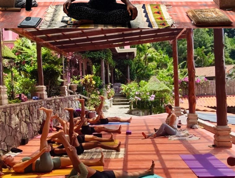 The yoga shala at Villas del Carmen 1
