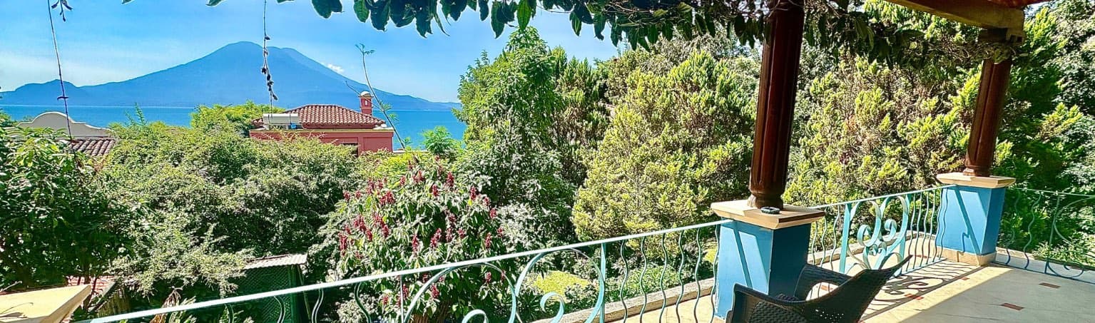 The lakeview terrace at Villas del Carmen